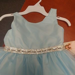 Blue girls dress size 6 and 4